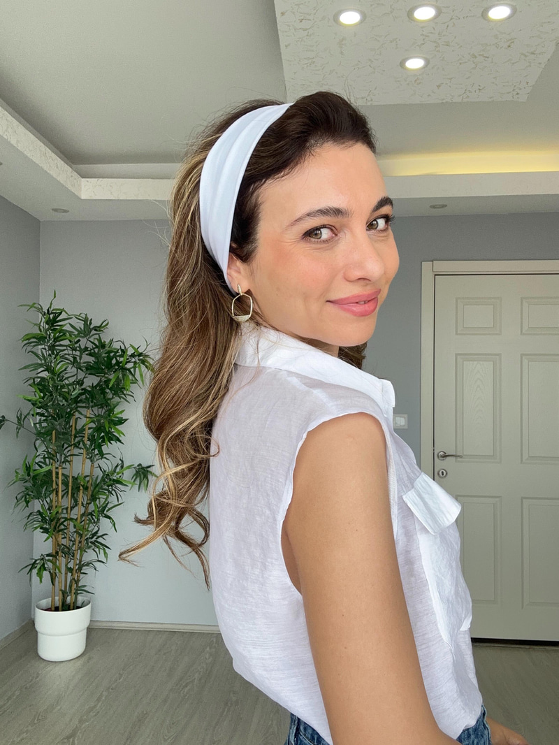 Bandana Toka Beyaz