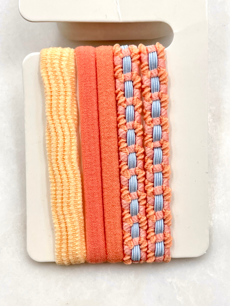 Çift Renk Yumuşak Dokulu Scrunchie Toka Yavruağzı