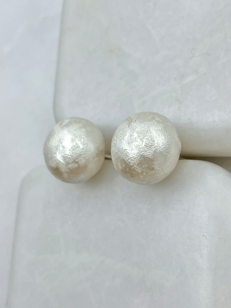 Özel Seri Eskitme Model İnci Küpe Gold