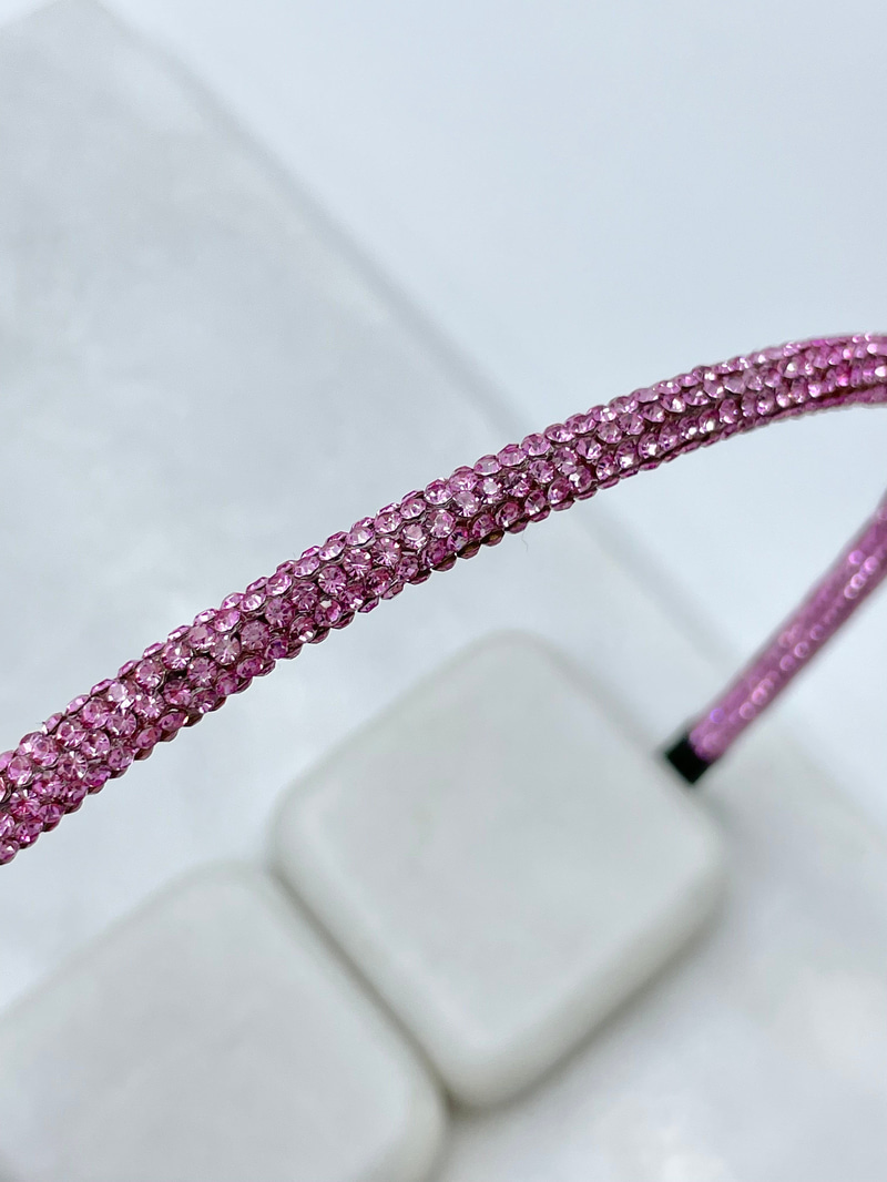 Kristal Taşlı Taç Pembe