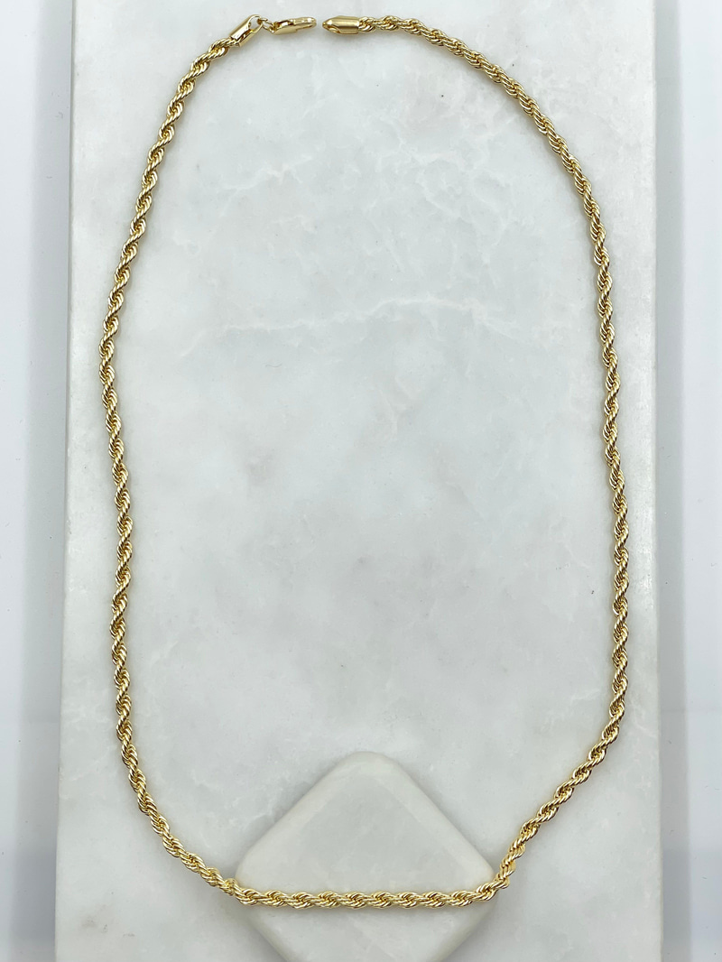 Burgu Zincir Kolye 60 cm Gold