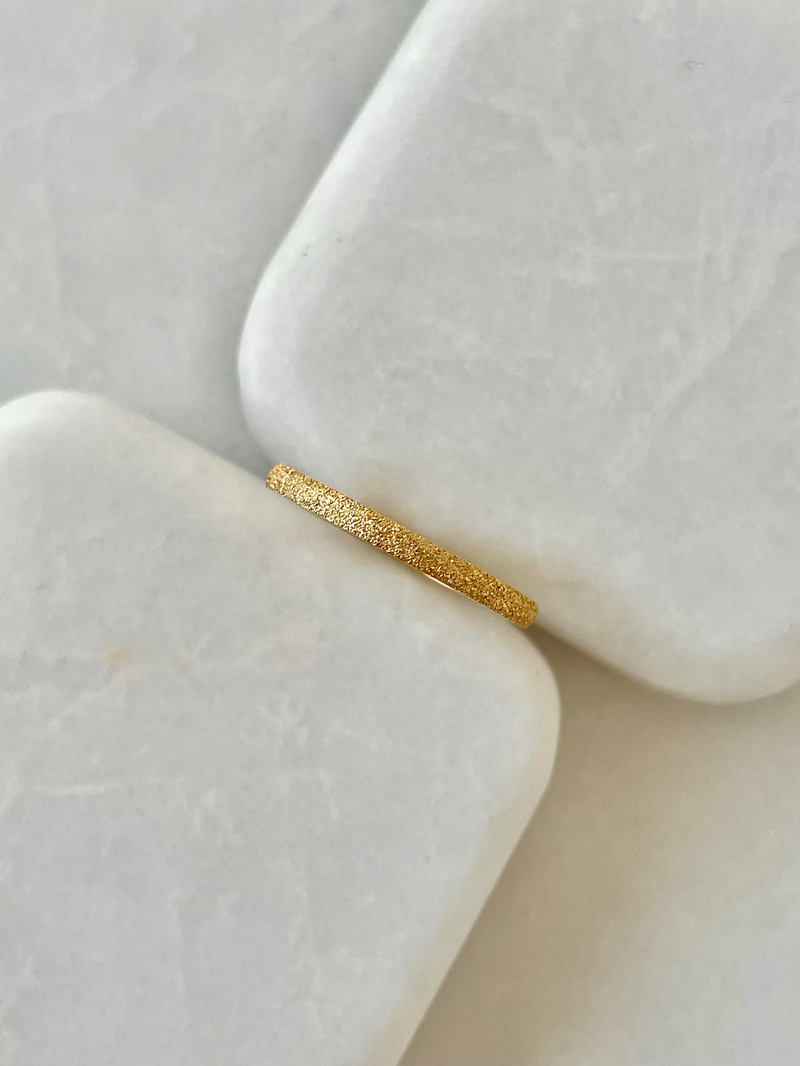 Çelik Işıltılı Yüzük Gold