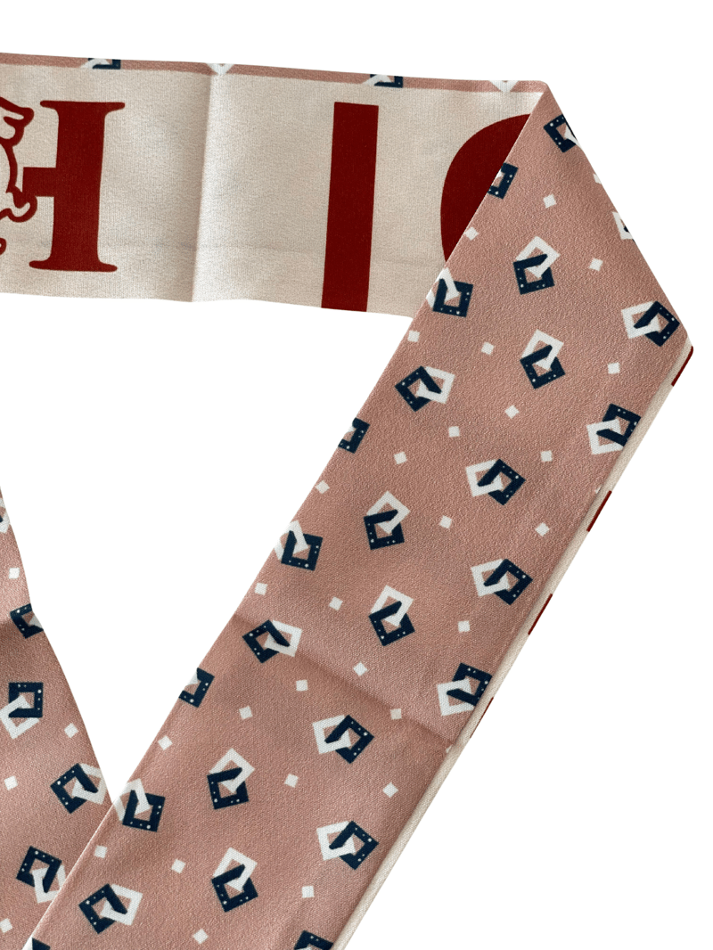 Kare Desenli Bandana Fular Renkli