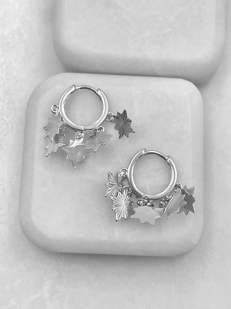 Lazer Kesim Pul Sallantılı Shakira Küpe Gümüş