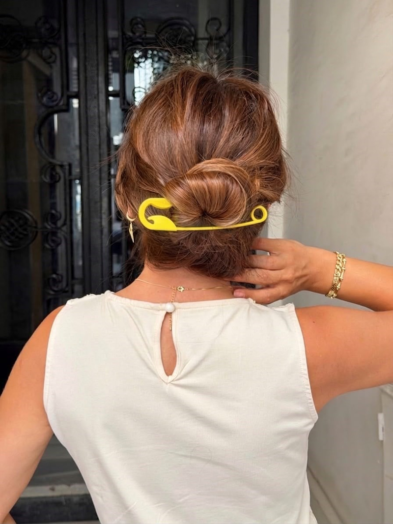 Neon Çengel Toka Sarı