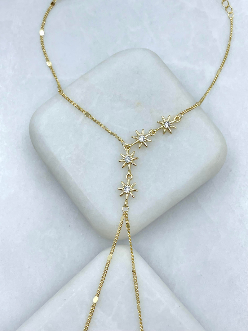 Altın Kaplama Kristal Taşlı Çiçek Model Şahmeran Gold