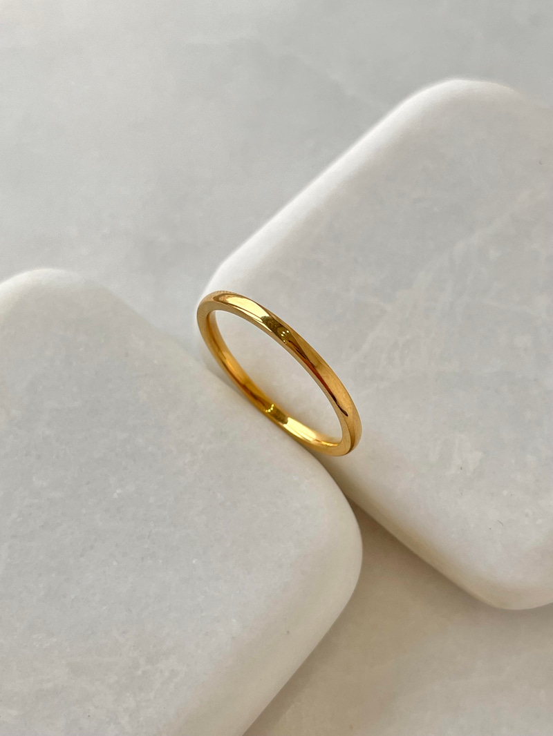 Çelik Basic Yüzük Gold