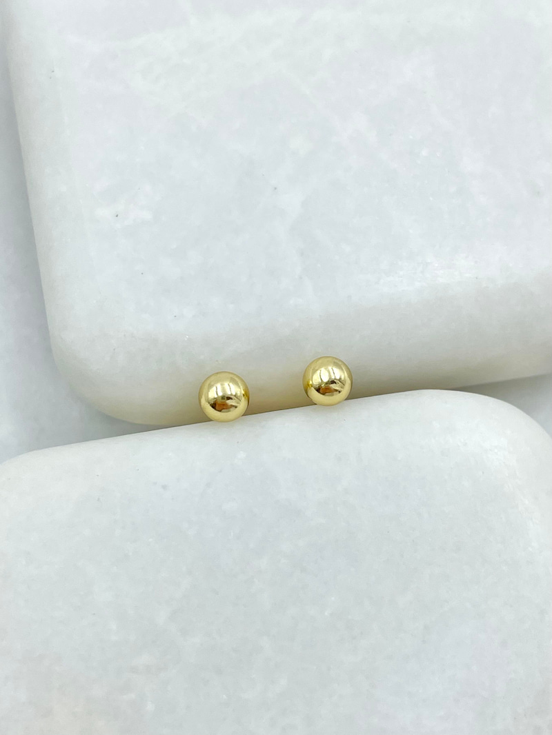 Özel Seri Topçuk Küpe 0,3 mm Gold