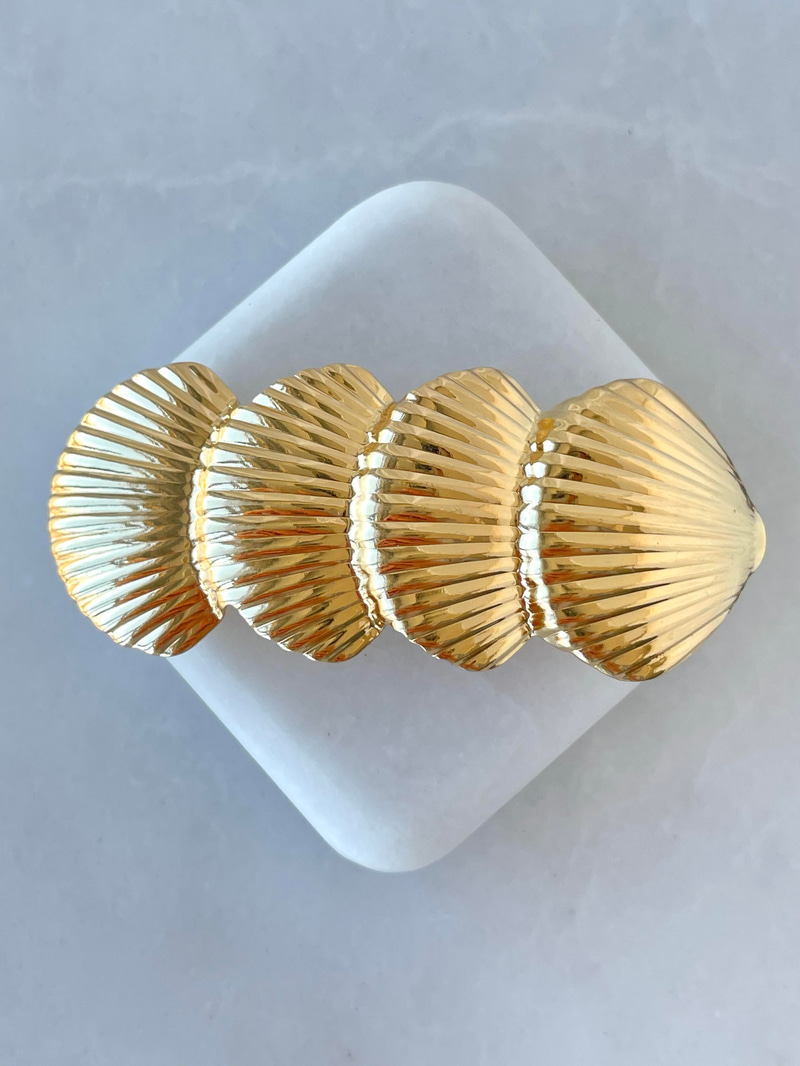 Dizi Deniz Kabuğu Otomatik Toka Gold