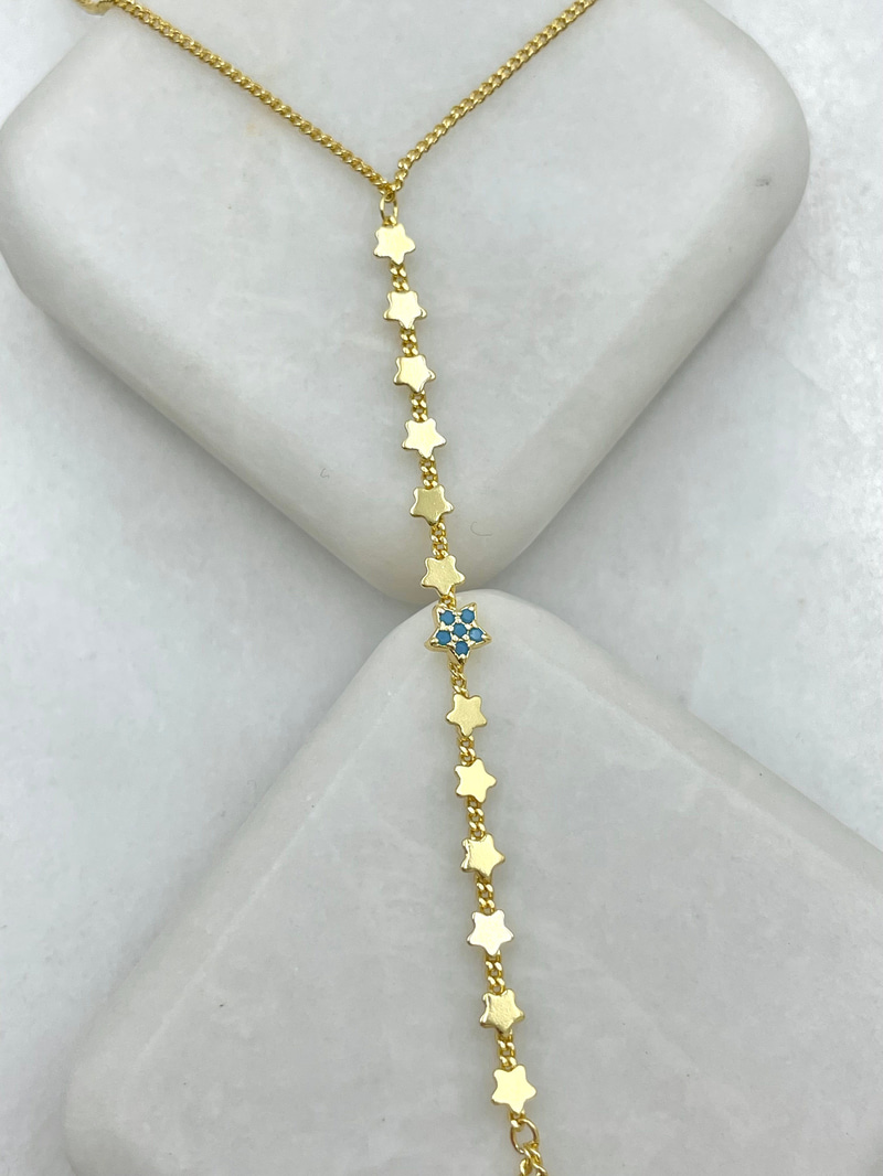 Mavi Mineli Yıldız Şahmeran Gold