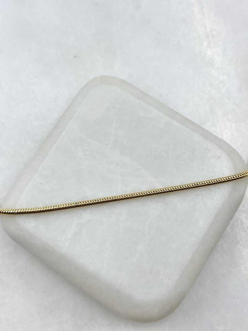 Özel Seri Küp Zincir Kolye 50 cm Gold