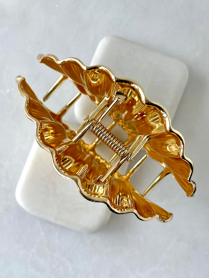 Metal İstiridye Toka Gold