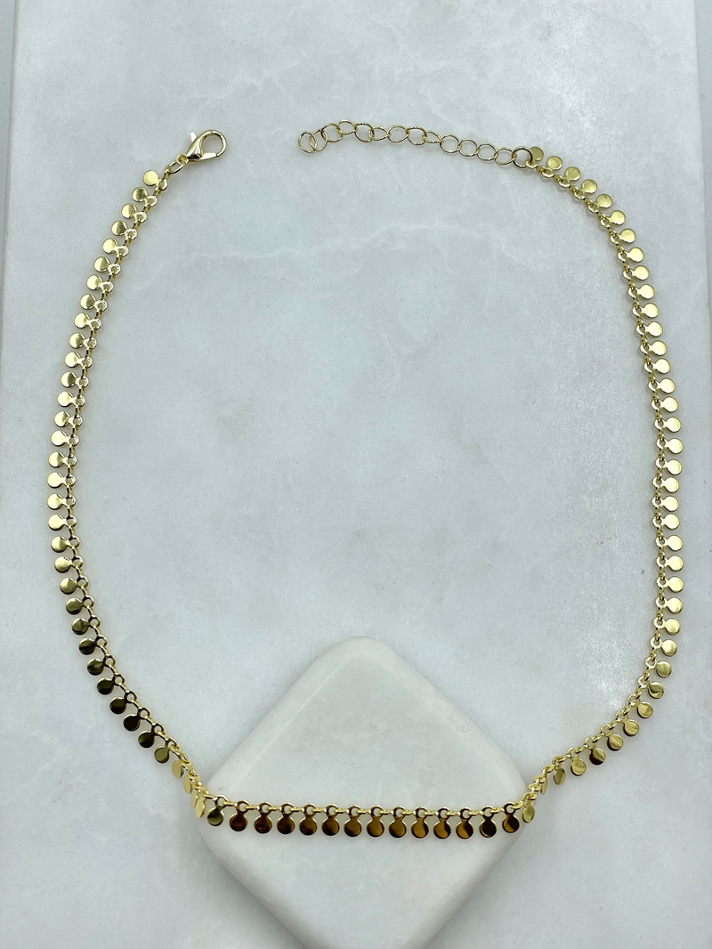 Pul Sallantılı Kolye Gold