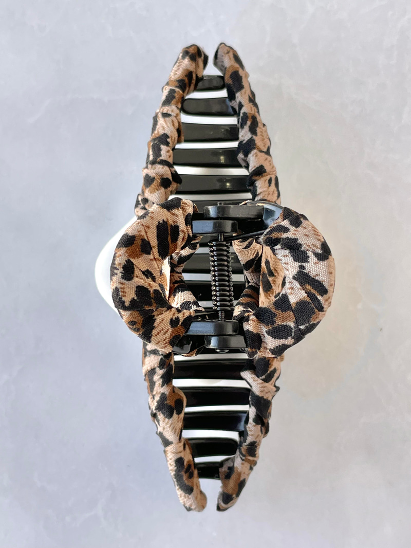 Leopar Kumaş Mandal Toka