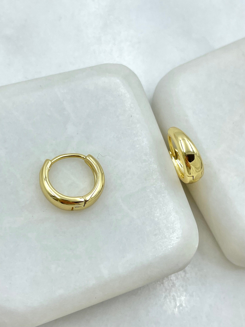 Özel Seri Minik Damla Küpe 1.2 cm Gold