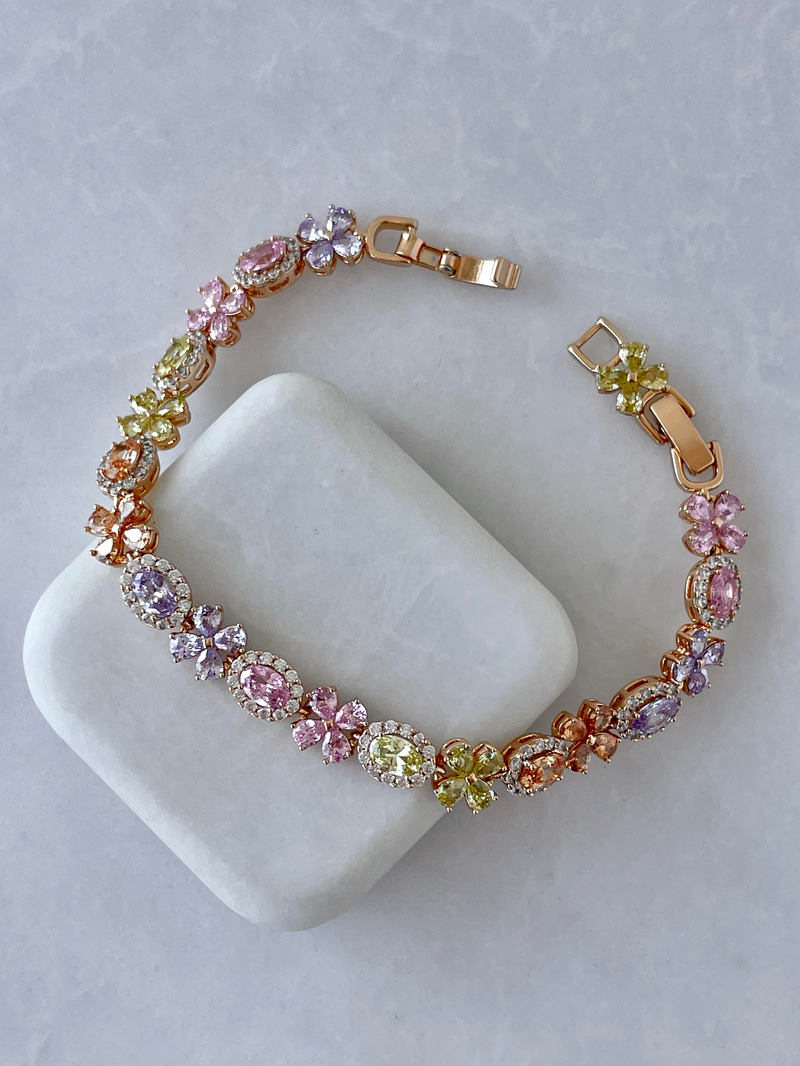 Özel Seri Pastel Çiçek Bileklik