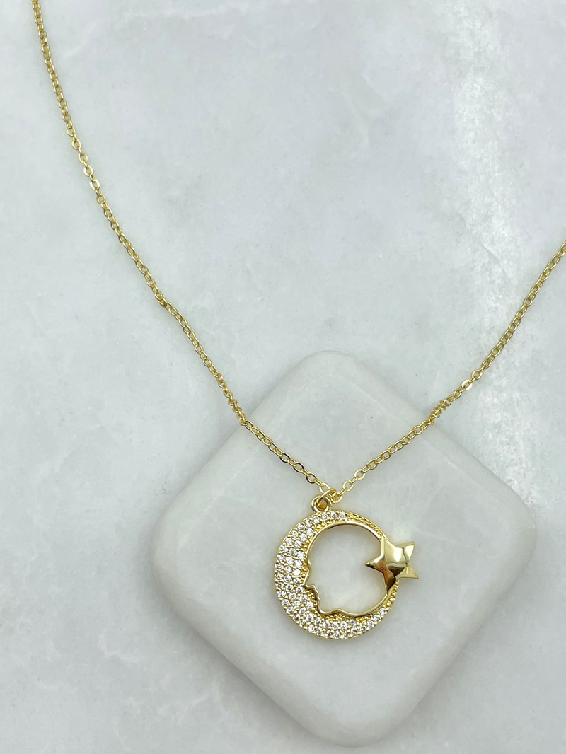 Altın Kaplama Atatürk Kolye Gold