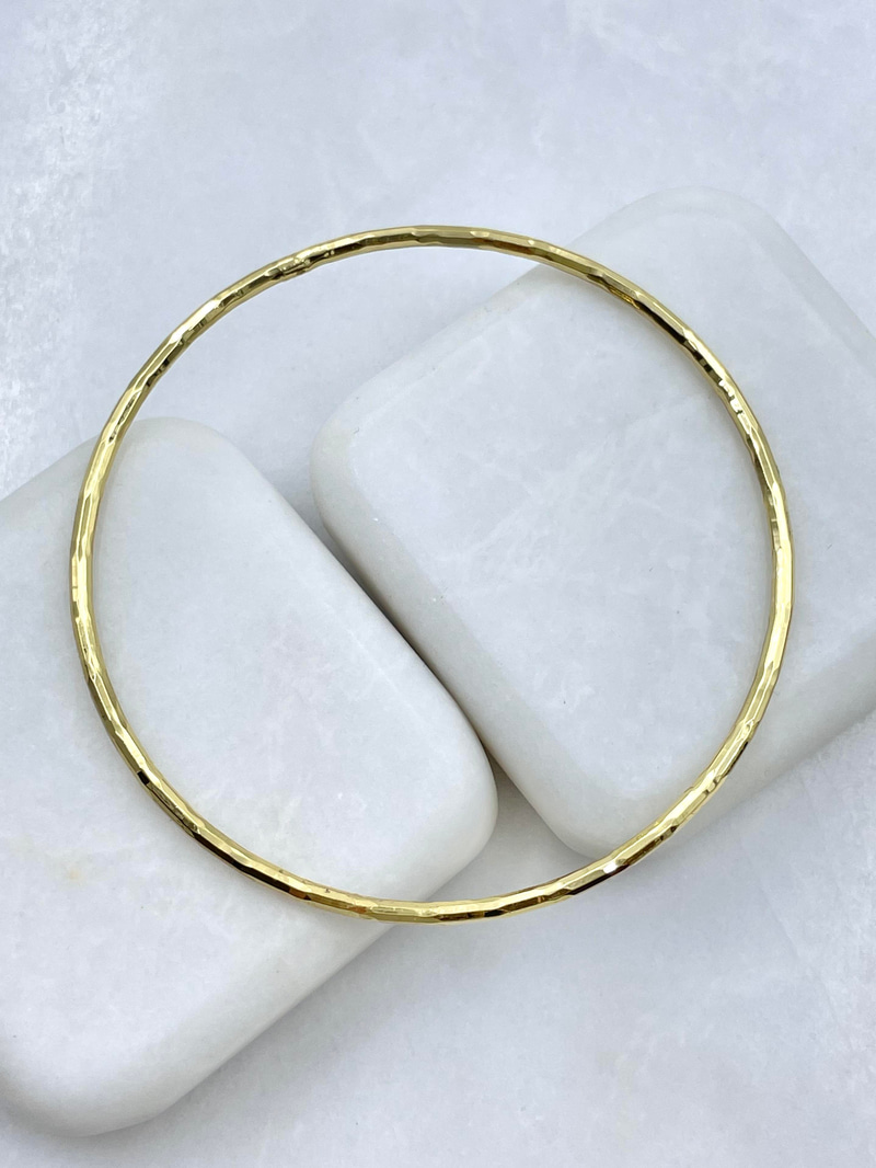 Özel Seri Düz ve Yansımalı Ajda Bilezik Gold
