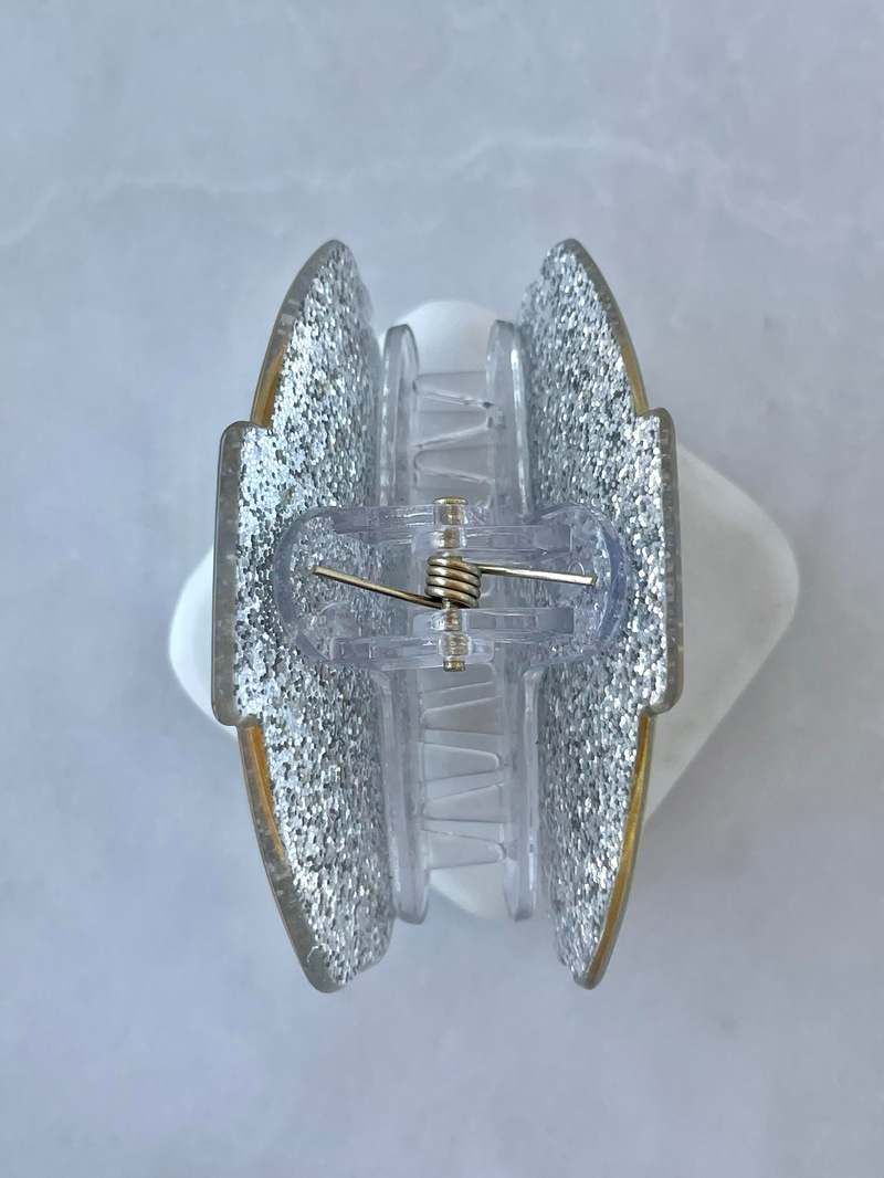 Sedefli İstiridye Kabuğu Mandal Toka Gümüş