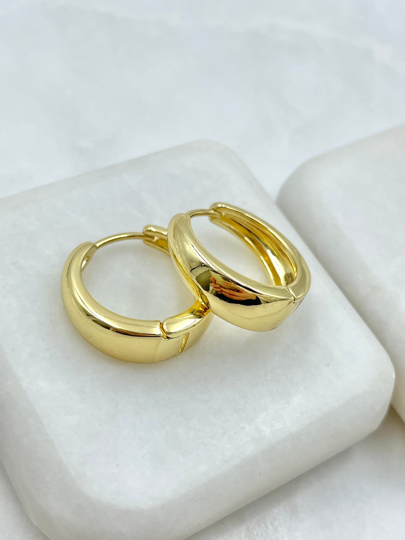 Özel Seri Damla Küpe 1.9 cm Gold