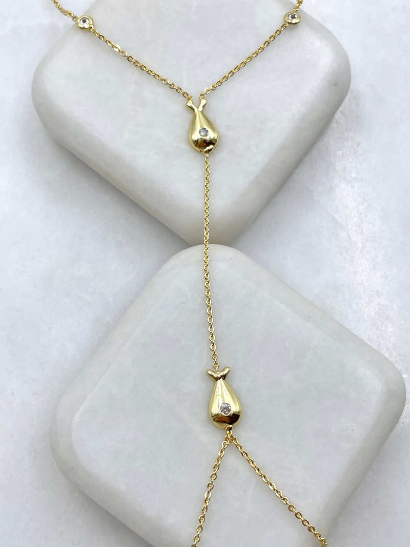 İkili Balık Model Şahmeran Gold
