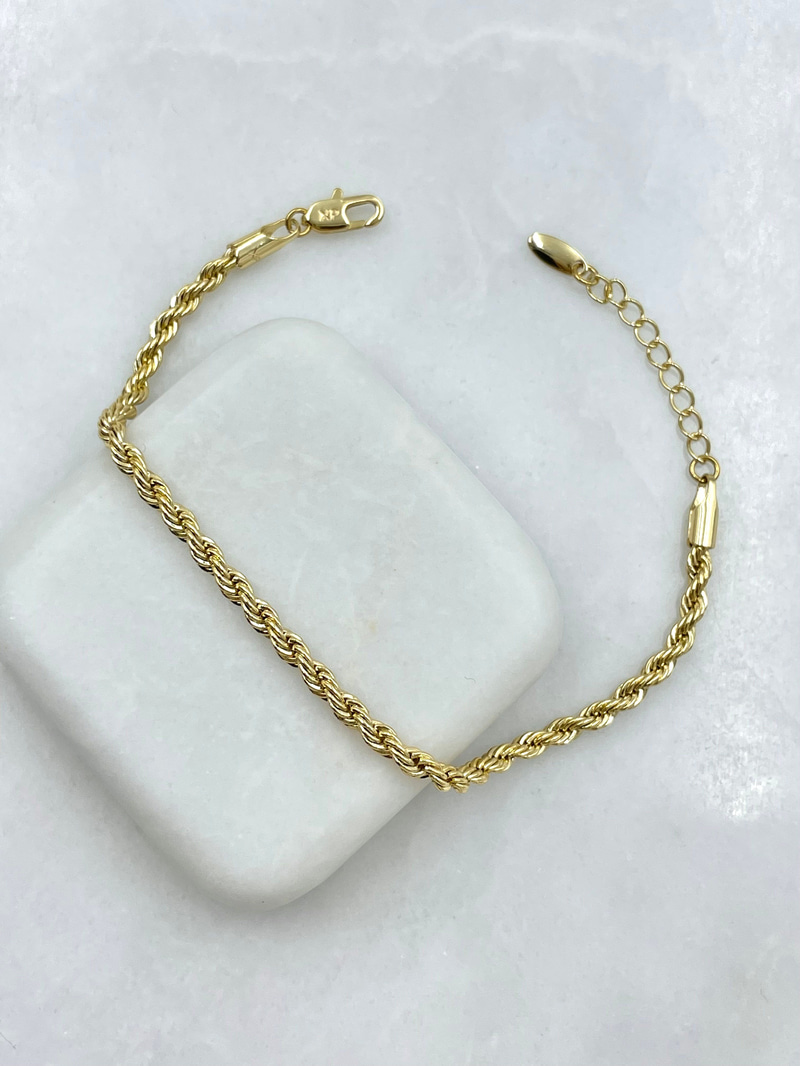 Özel Seri Burgu Zincir Bileklik Gold