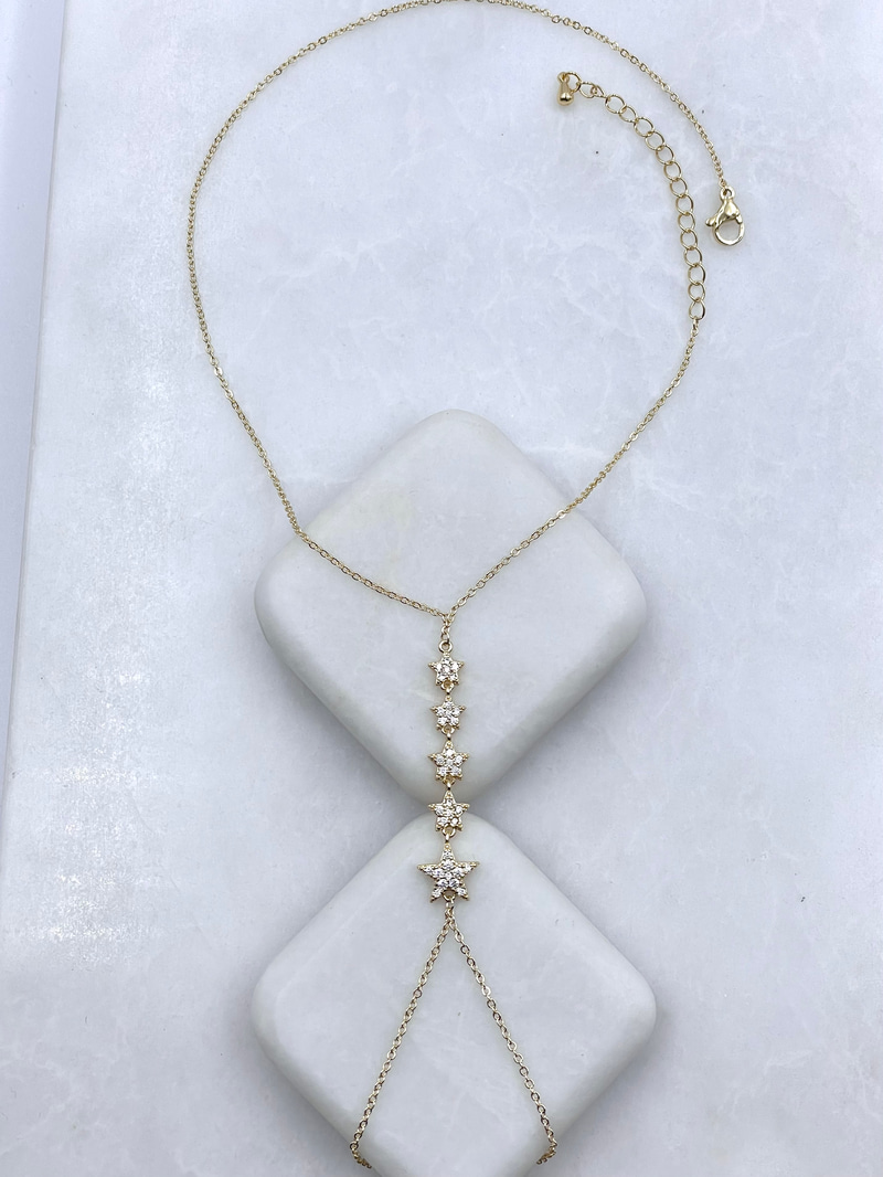 Altın Kaplama Büyük Küçük Yıldızlı Şahmeran Gold