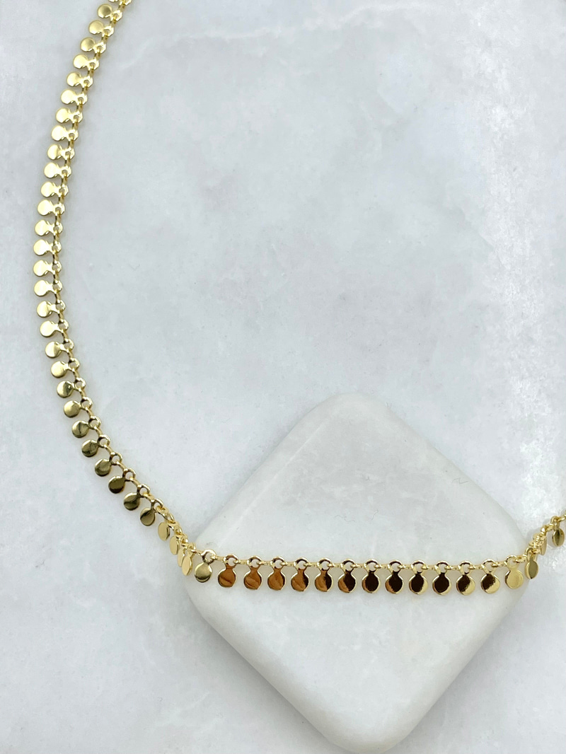 Pul Sallantılı Kolye Gold
