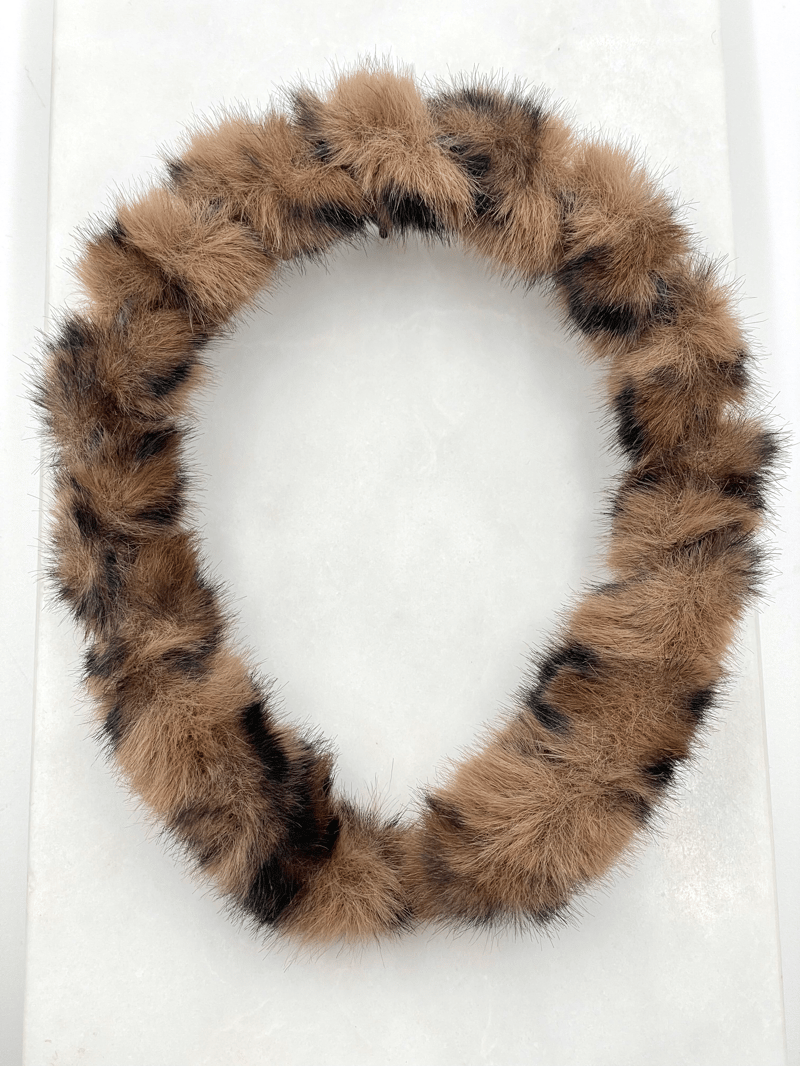 Peluş Taraklı Taç Vizon
