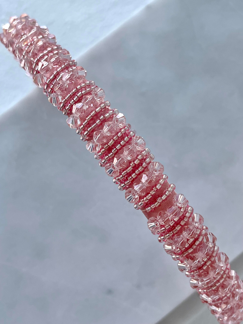 Kristal Taşlı Taç Pembe