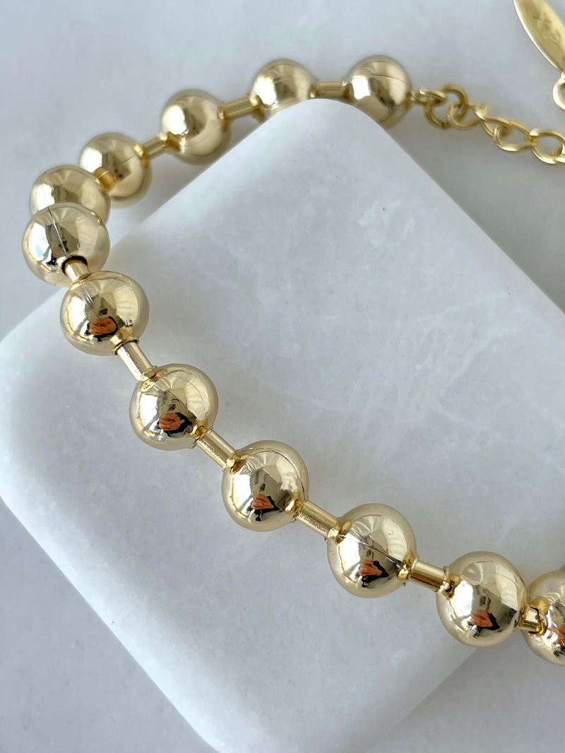 Özel Seri Topçuk Bileklik Gold
