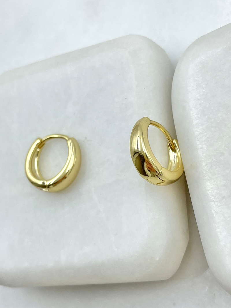 Özel Seri Minik Damla Küpe 1.2 cm Gold