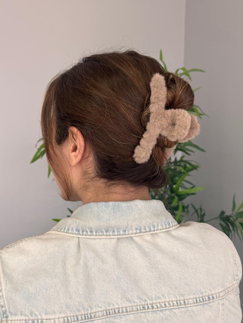 Peluş Küçük Mandal Toka Vizon
