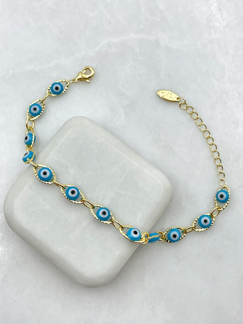 Lazer Kesim Nazar Model Bileklik Gold