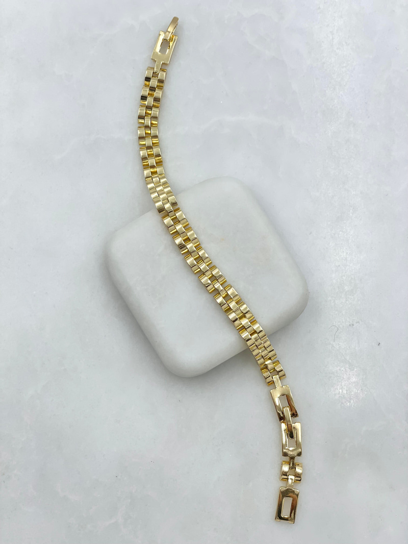 Altın Kaplama Kordon Bileklik Gold