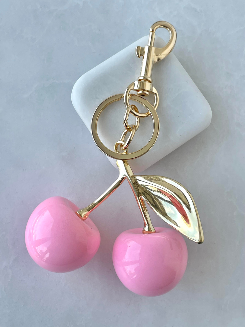 Kiraz Çanta Aksesuarı Şeker Pembe