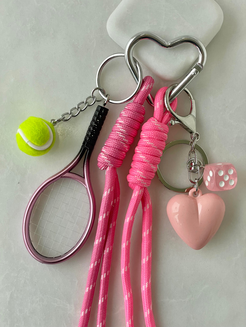 Tenis Raketi Çanta Aksesuarı Pembe