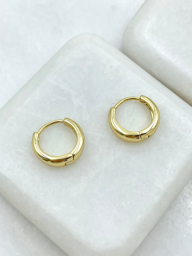 Özel Seri Minik Damla Küpe 1.2 cm Gold