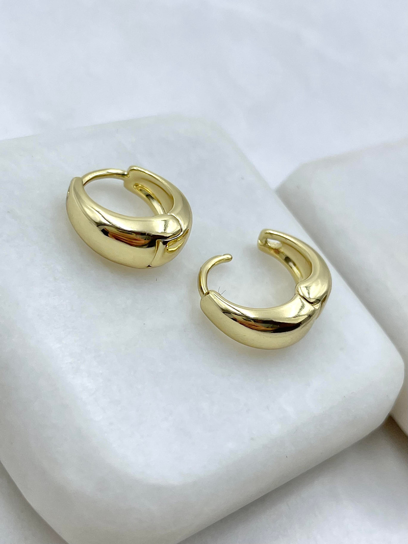 Özel Seri Damla Küpe 1,5 cm Gold