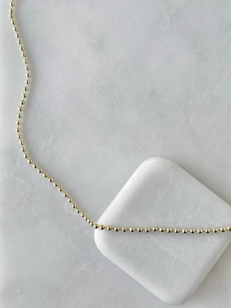 Altın Kaplama Minimal Topçuk Zincir Kolye Gold