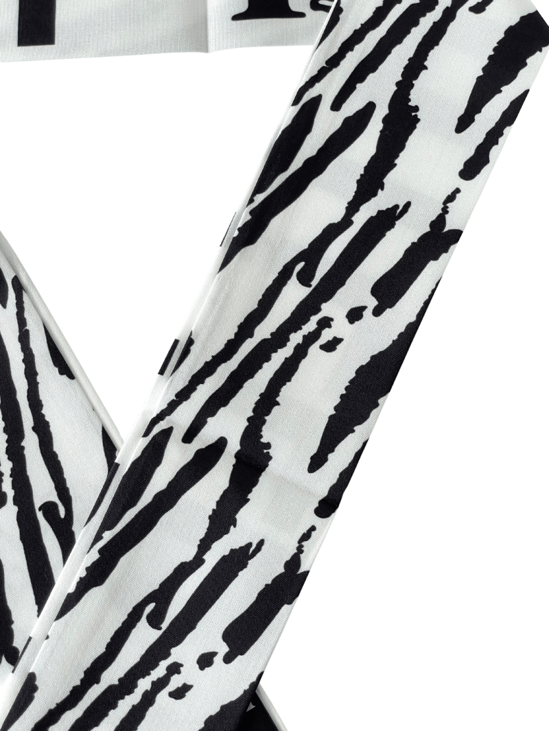 Zebra Desenli Bandana Fular Renkli