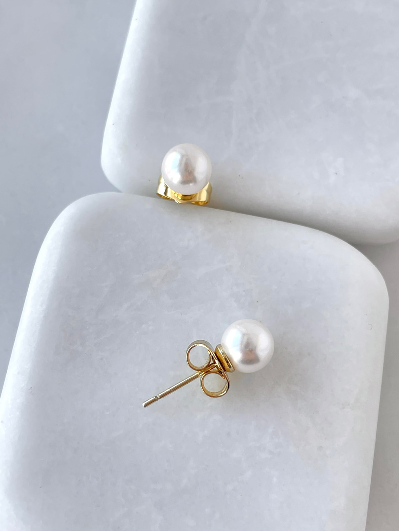 Özel Seri Basic İnci Küpe 0,5 mm Gold