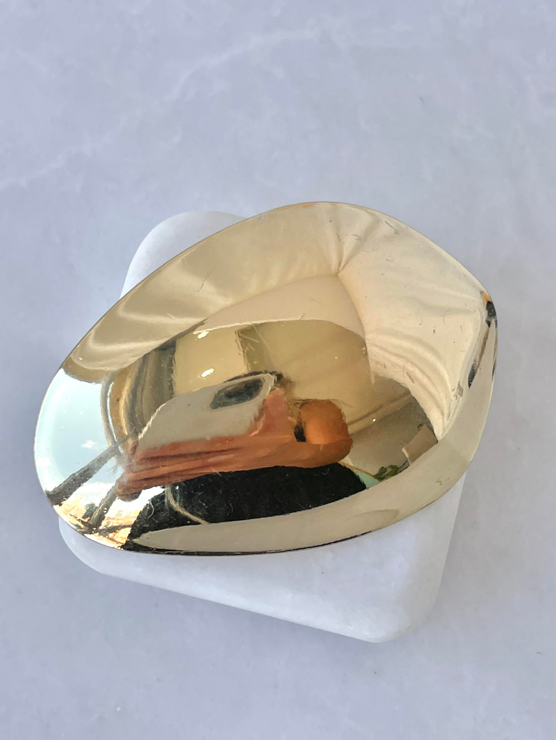 Parlak Oval Otomatik Toka Gold