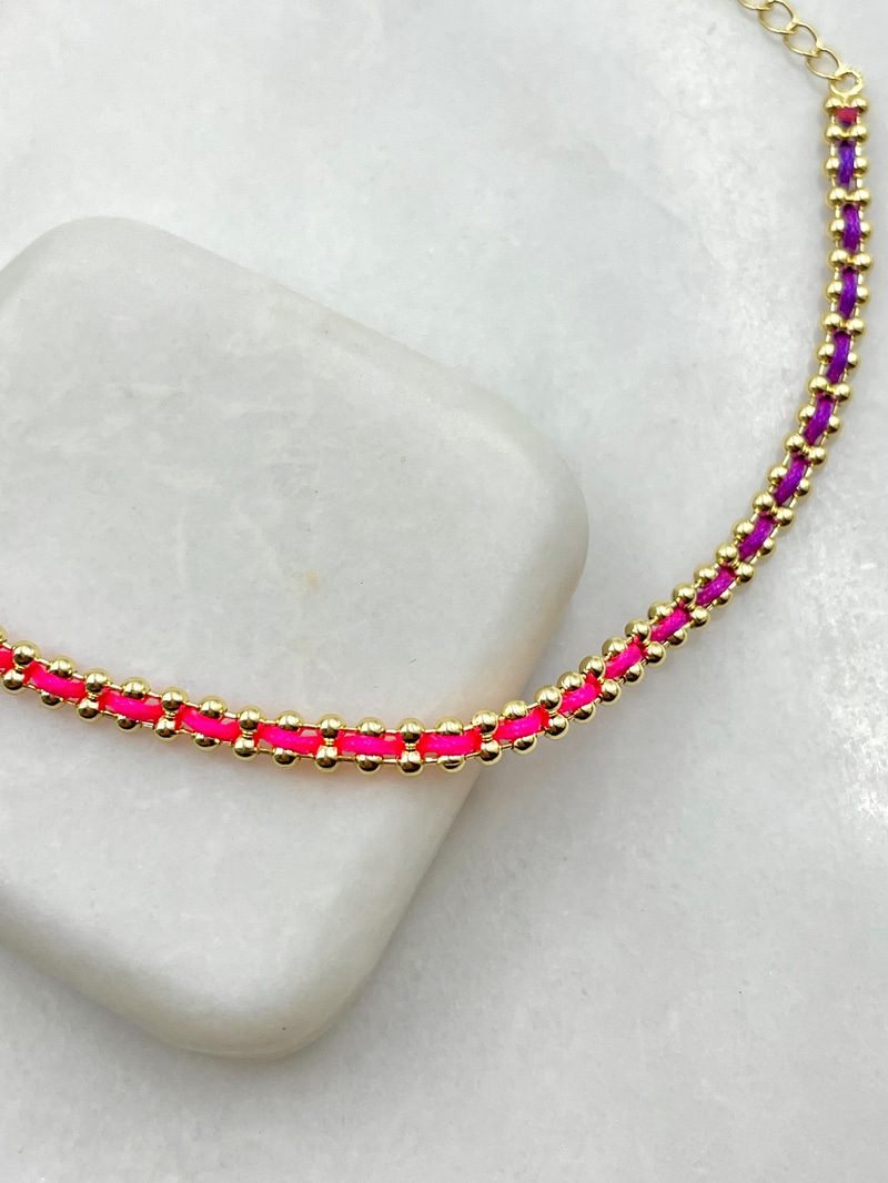 İpli Topçuk Halhal Pembe Geçişli