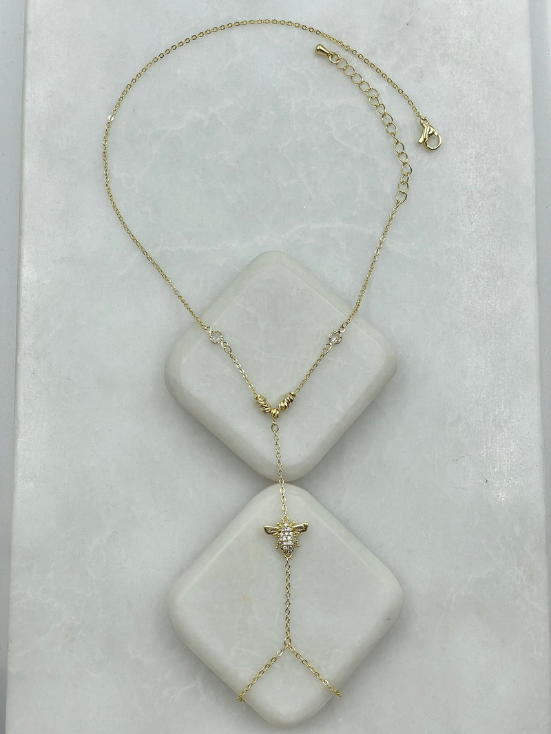 Gömme Taşlı Arı Model Şahmeran Gold