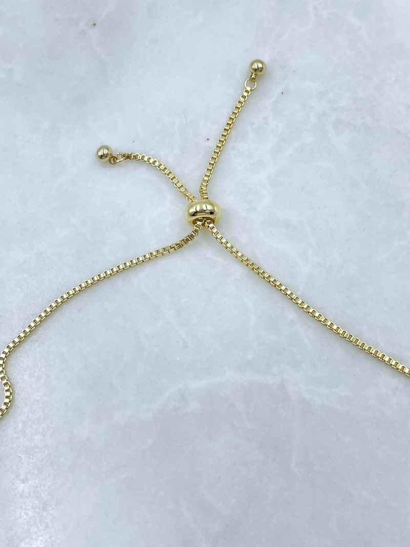 Altın Kaplama Gömme Taşlı Göz Model Asansörlü Kolye Gold