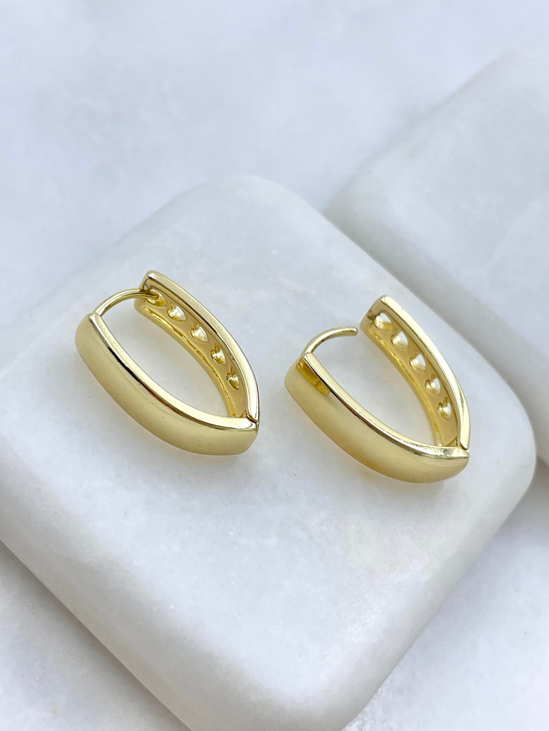 Özel Seri Üçgen Model Küpe Gold