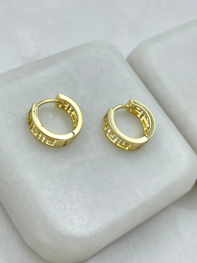 Özel Seri Etnik Model Halka Küpe Gold