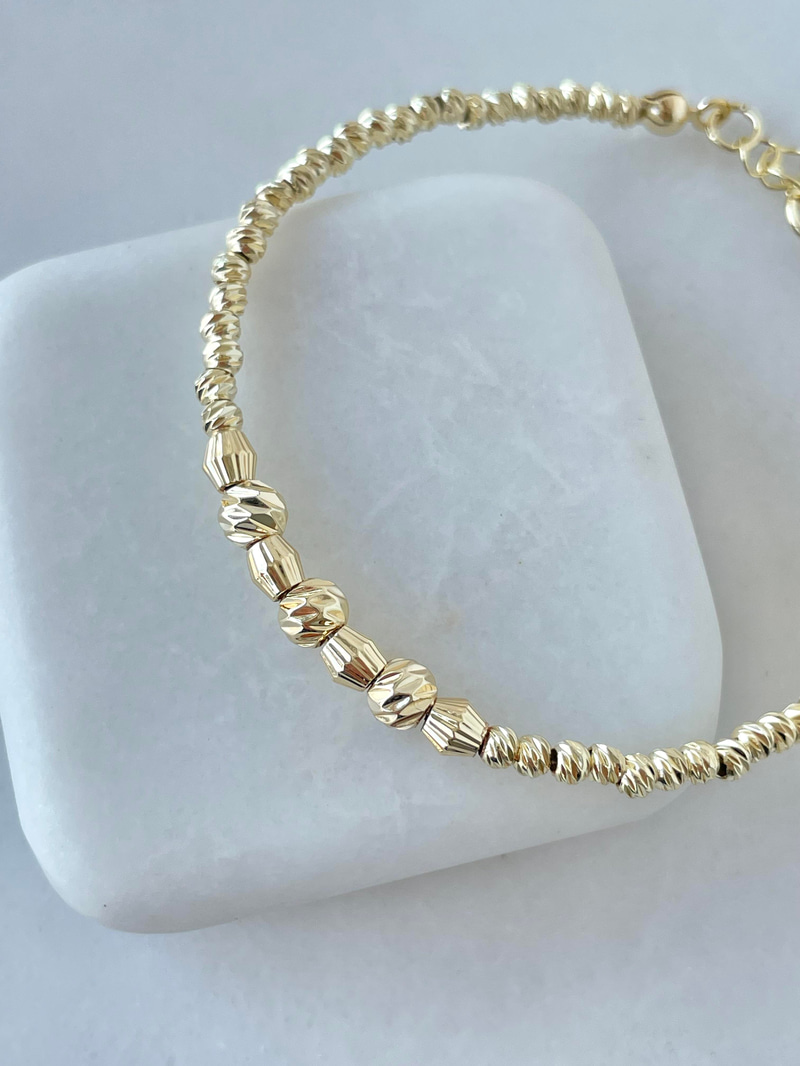 Büyük Küçük Dorika Bileklik Gold
