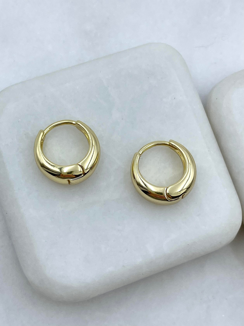 Özel Seri Damla Küpe 1,5 cm Gold